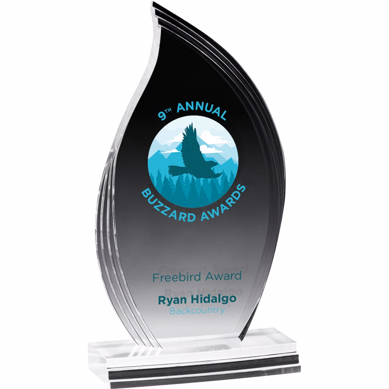 Flame Legend Award (5"x 9 1/2"x 3/4") Full Colour PhotoImage