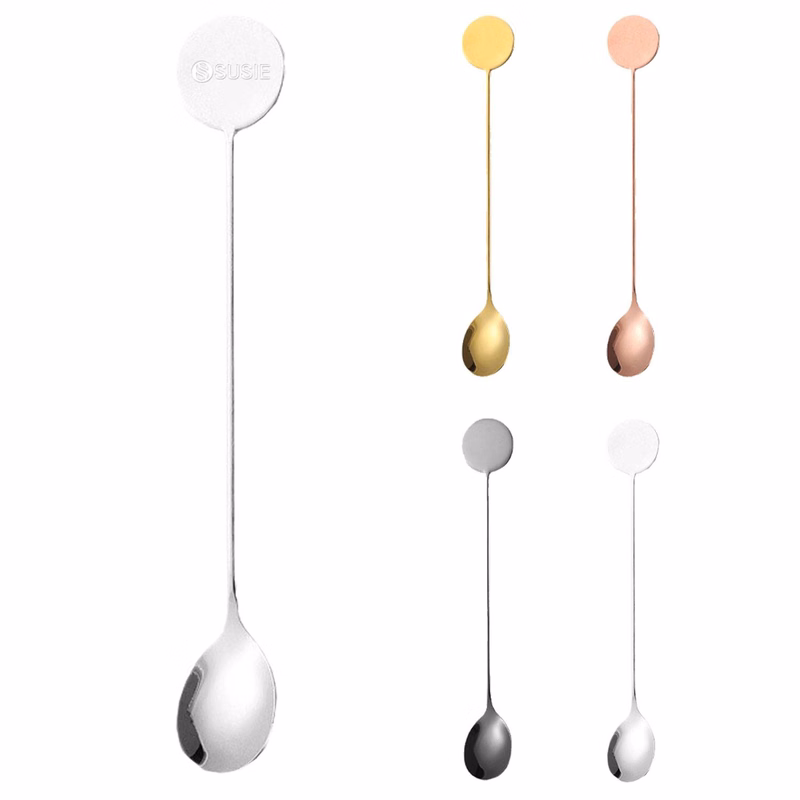Stainless Steel Polished Long Handle Coffee Stirring Spoon