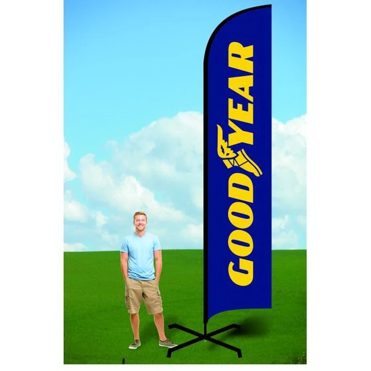 15ft Flutter Flags with X Stand-single 1