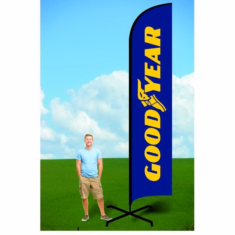 15ft Customized Flag with X Stand-Double
