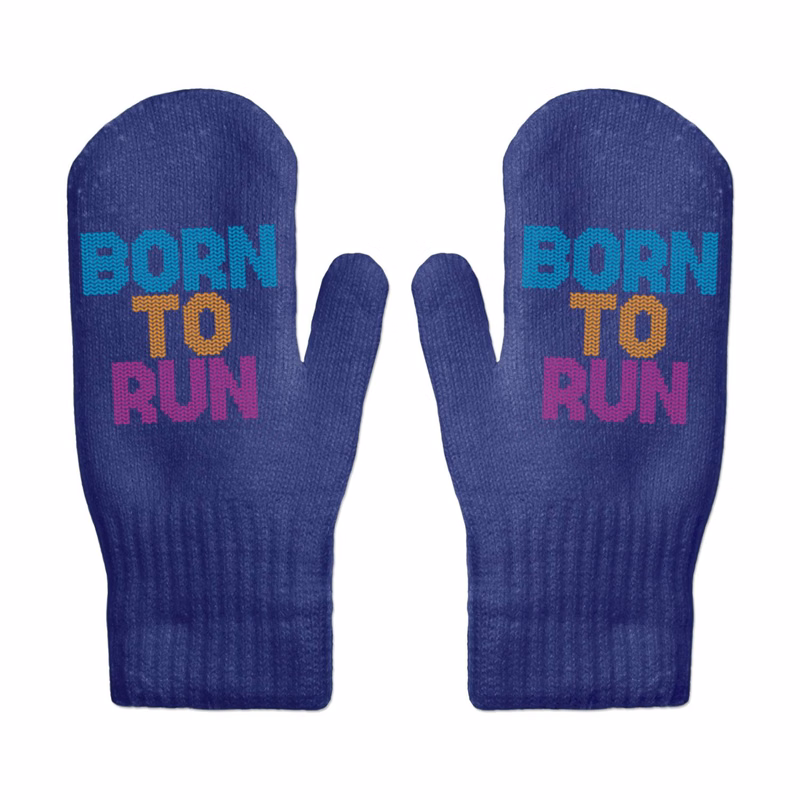 Knitted Custom Jacquard Mittens