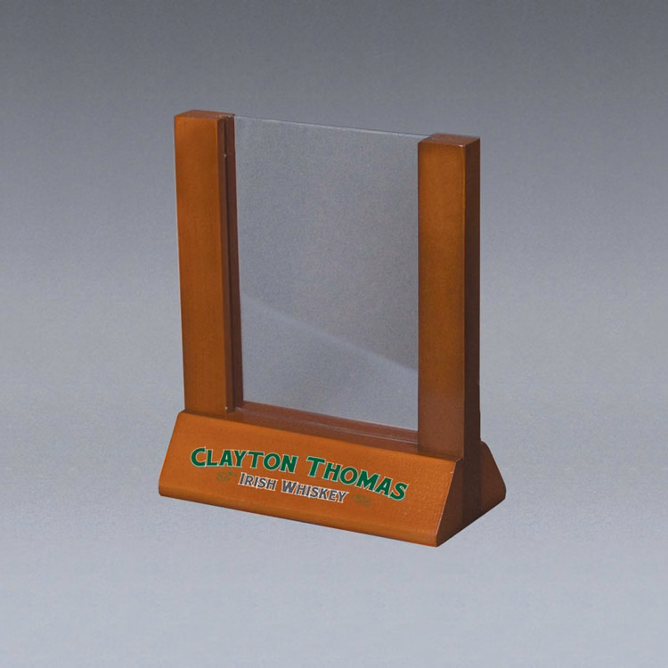 Wood Countertop Sign Holder - 4w x 6w