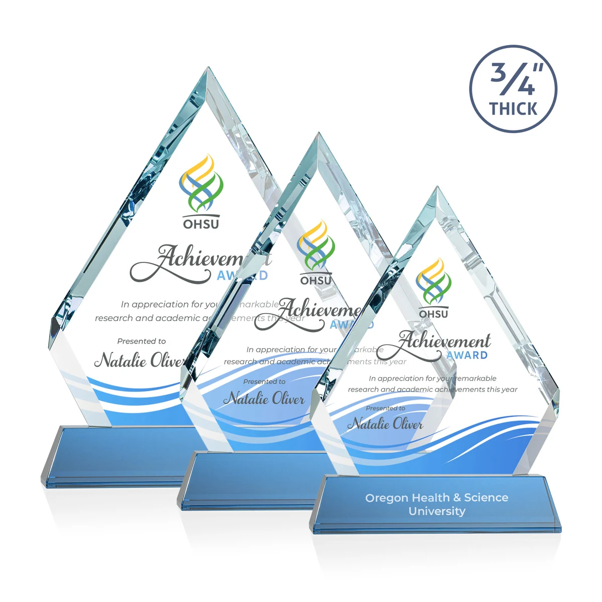 Apex VividPrint™ Award on Newhaven Base - Sky Blue 1