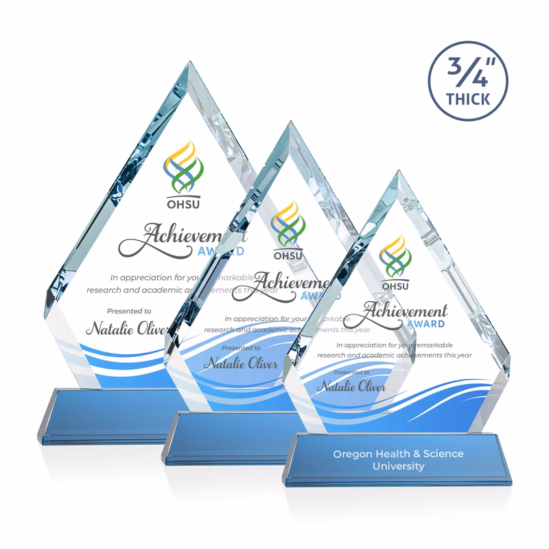 Apex VividPrint™ Award on Newhaven Base - Sky Blue