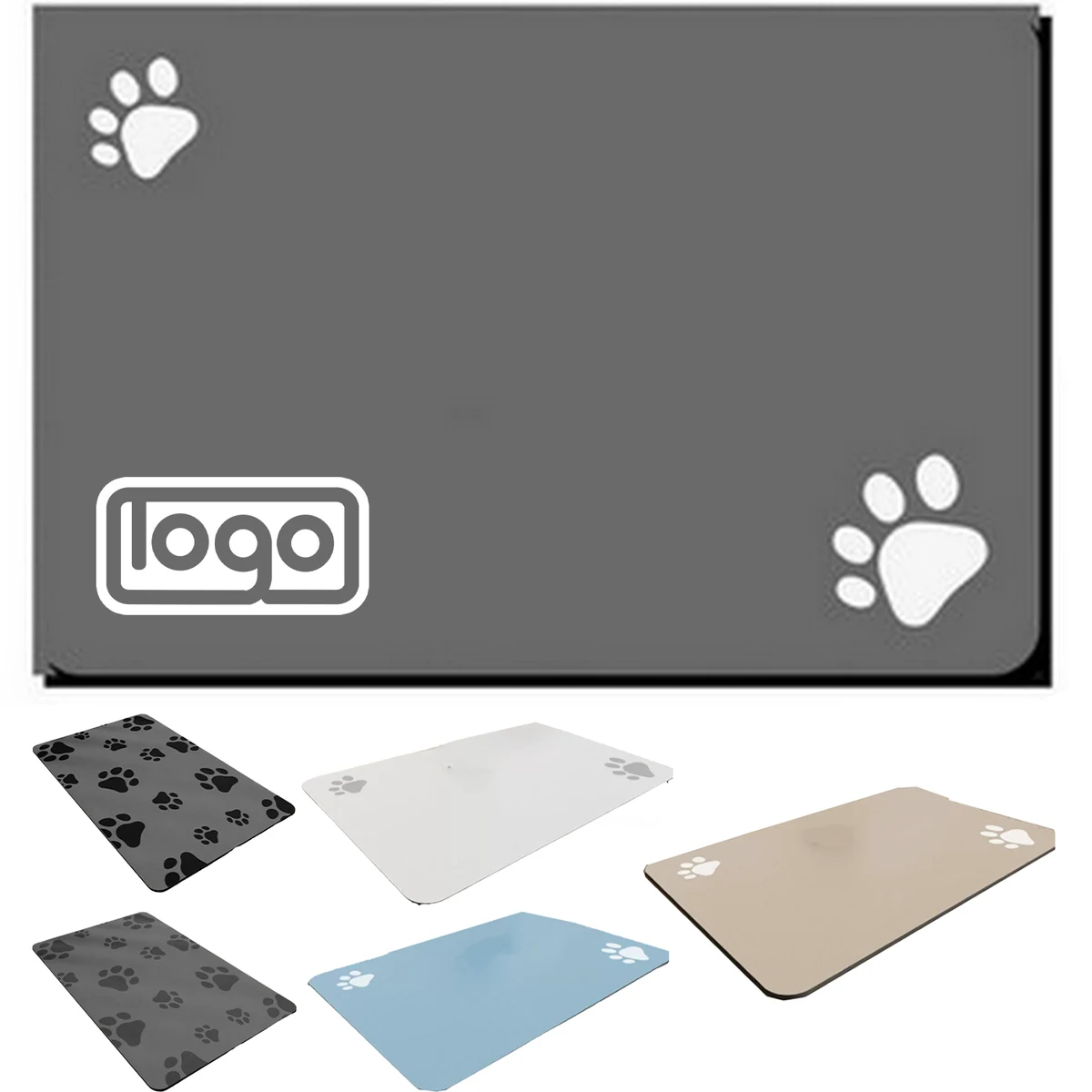 Stain-Resistant & Non-Slip Pet Feeding Mat 1