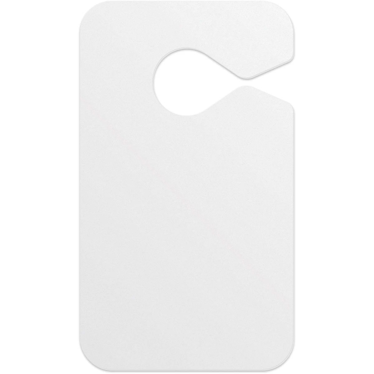 .020 White Gloss Vinyl Plastic Parking Tag (2.75" x 4.75") - Non printed 1