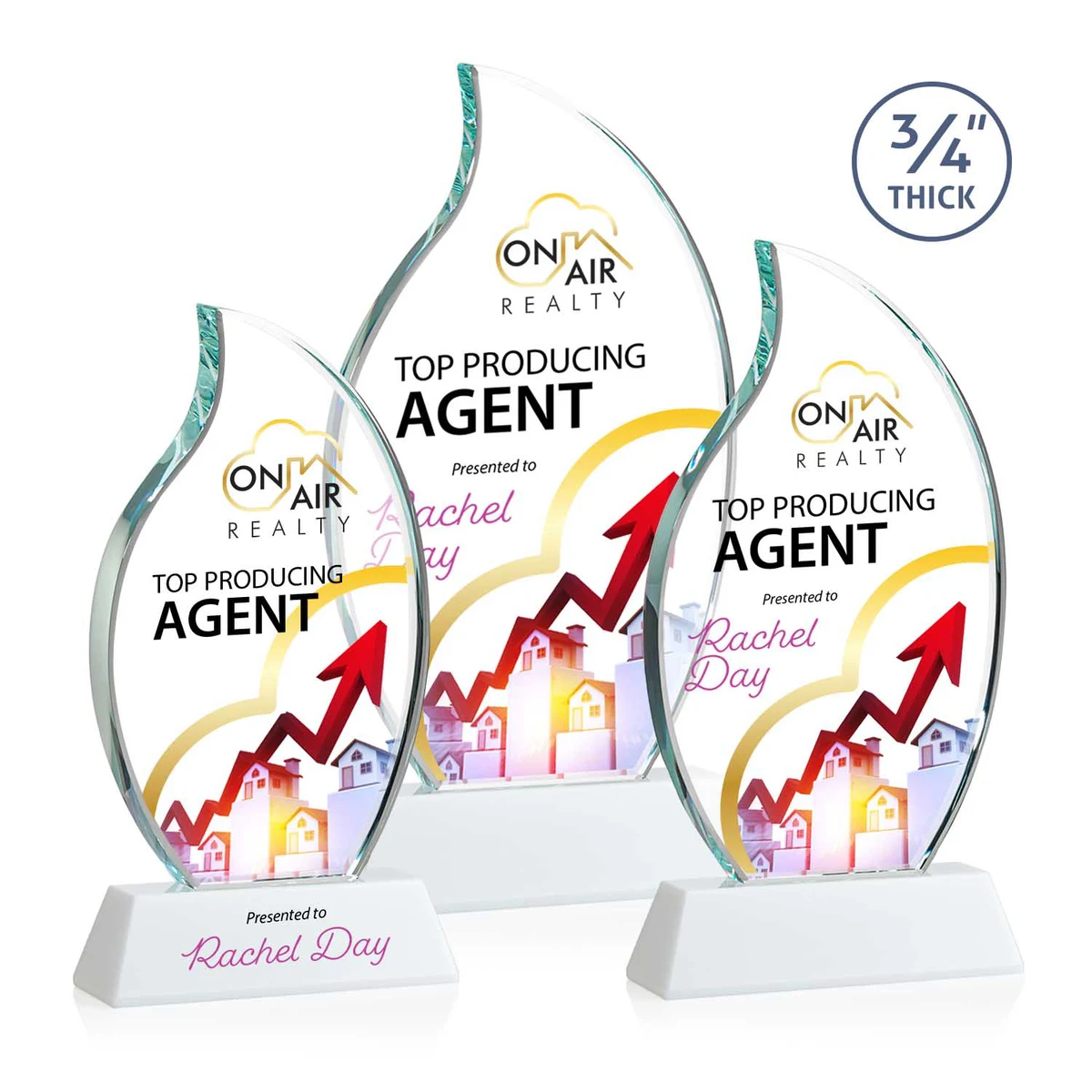 Croydon VividPrint™ Award on Newhaven Base - White 1