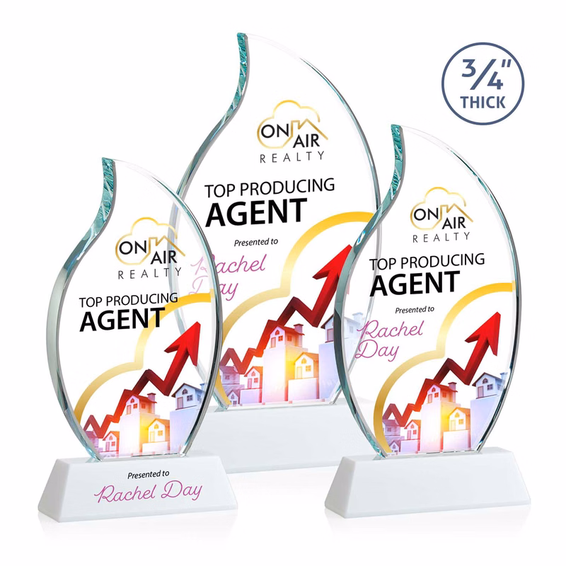 Croydon VividPrint™ Award on Newhaven Base - White