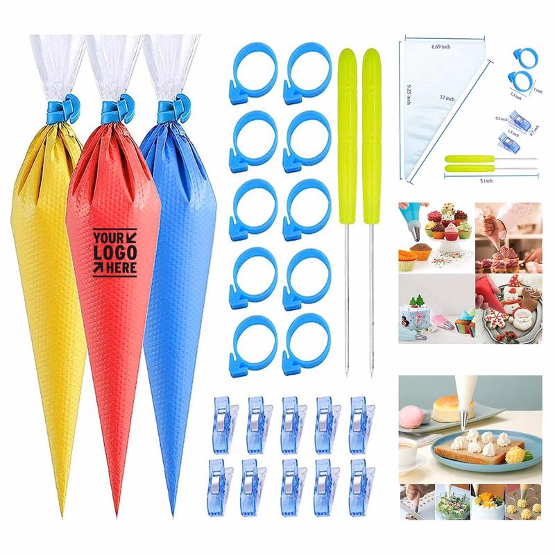 122 Piece Tipless Piping Bags
