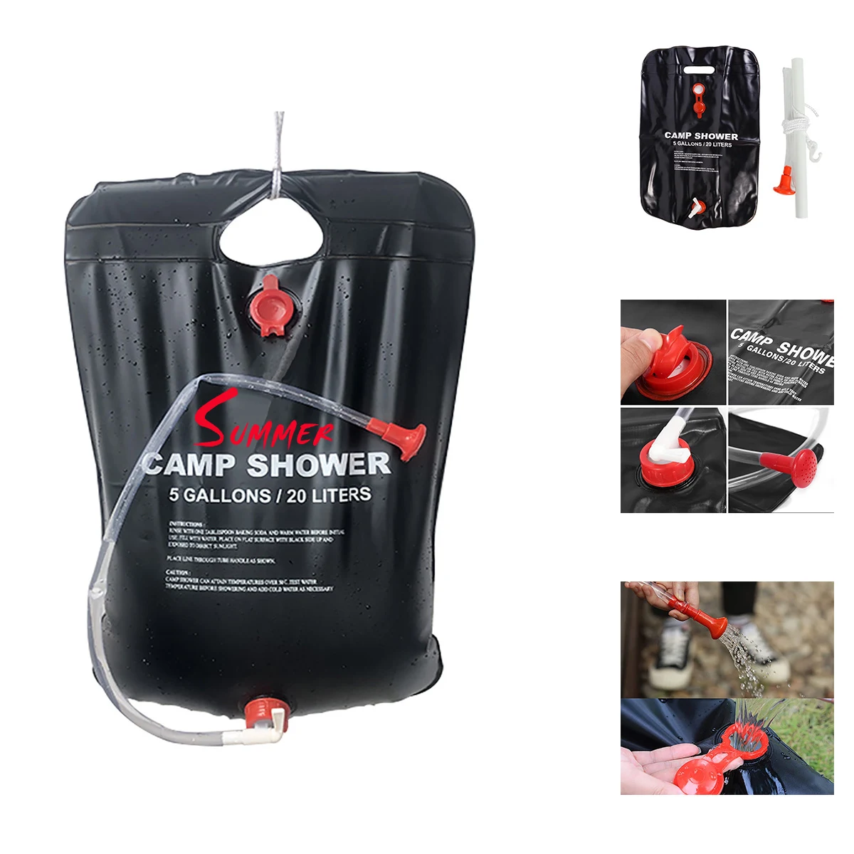 5Gallon Solar Camping Shower Bag 1