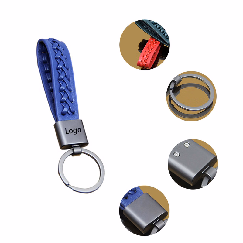 Braided Leather Key Chain
