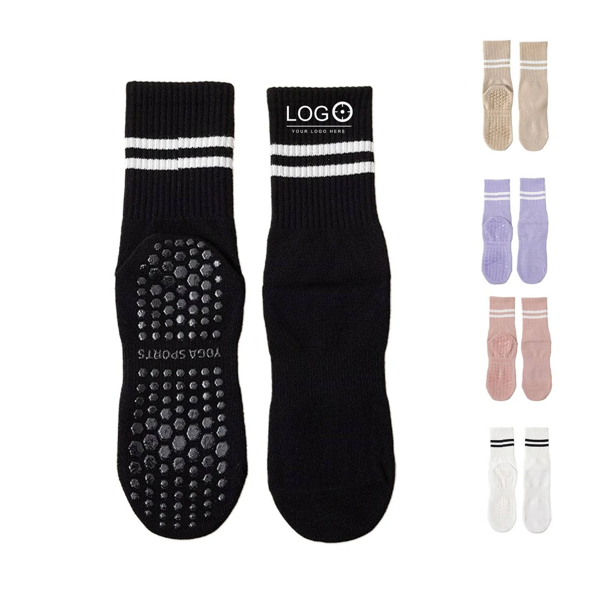 Anti-Slip Pilates Gym Socks 1