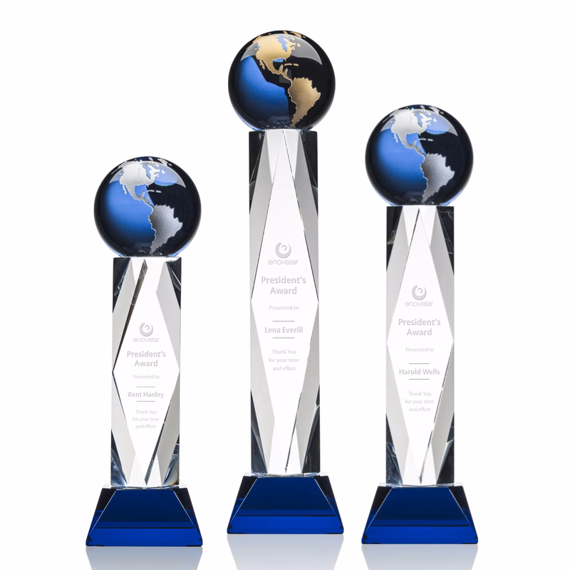 Ripley Globe Award - Blue/Gold