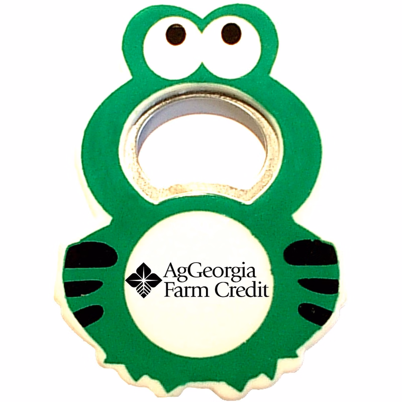 Jumbo size frog shape magnetic bottle opener
