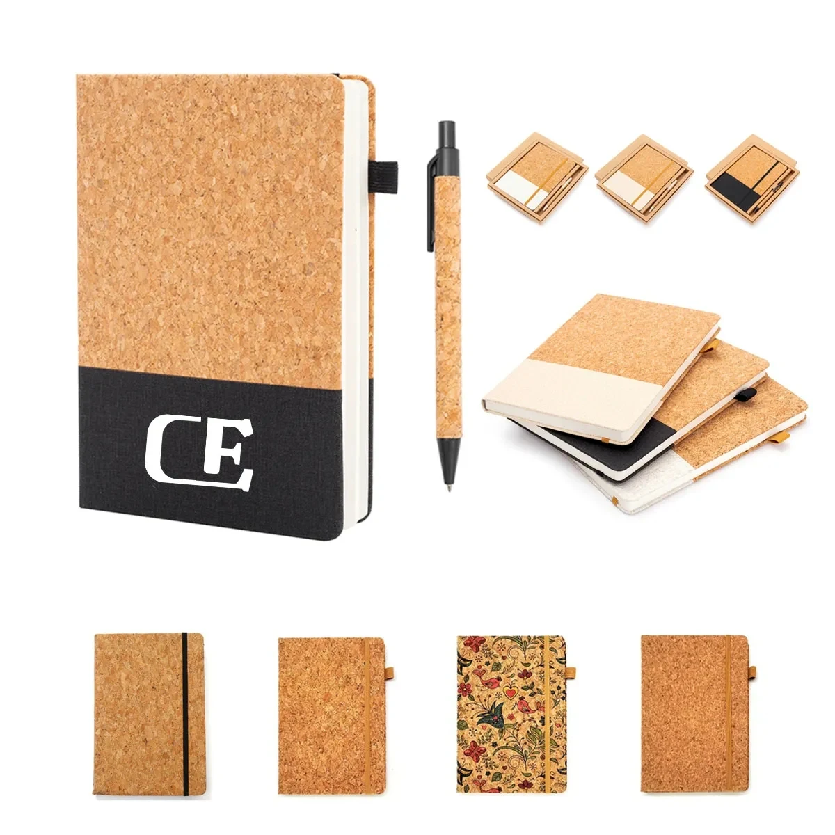 Custom Cork Notebook Unique Design 1