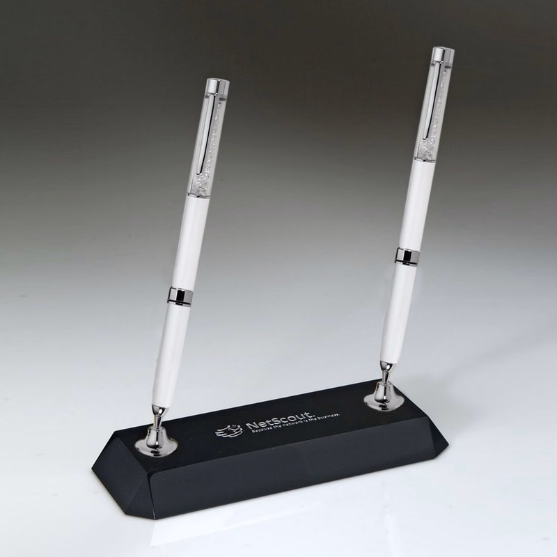 Black Crystal Pen Set w/ 2 White pens_D713CA
