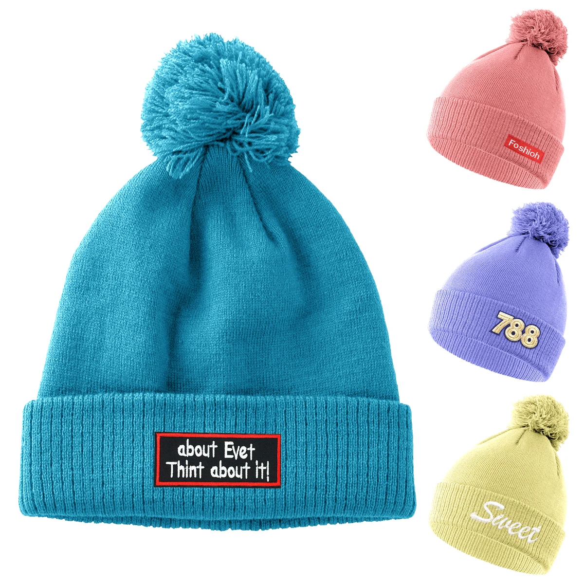 Knitted Beanie With Cuff 1