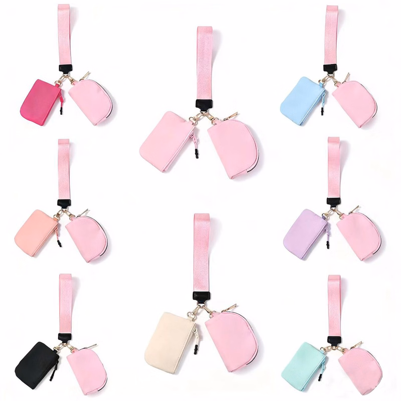 Dual Pouch Wristlet Wallet