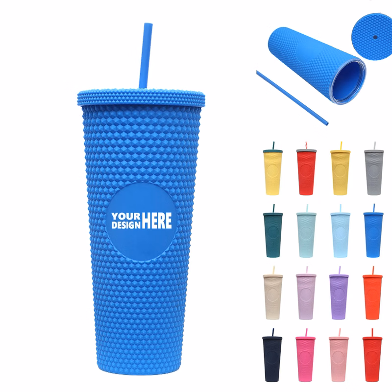 24 Oz Studded Reusable Plastic Cup