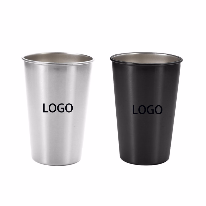 304 Stainless Steel Industrial-Style Beer Mug with Lid