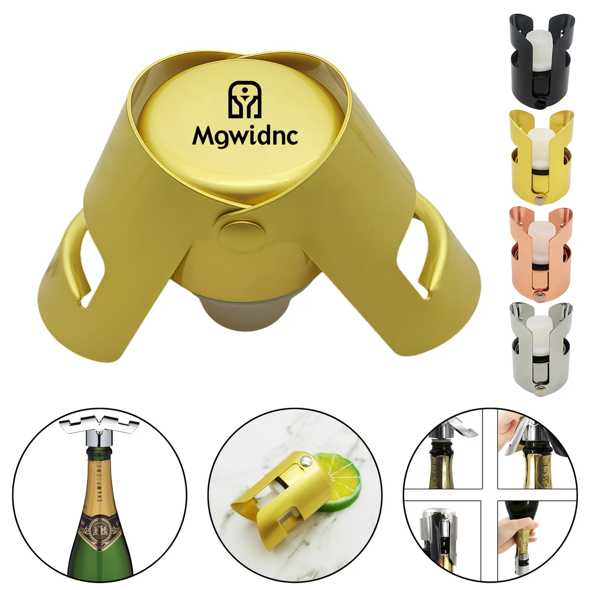 Stainless Steel Wine Champagne Stoppers 1