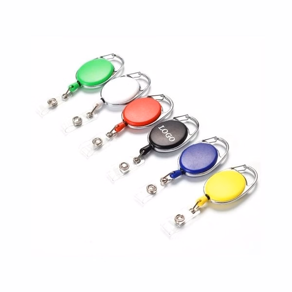 Custom ABS Retractable Badge Holder with Metal Clip — Event Access and ID Card Display