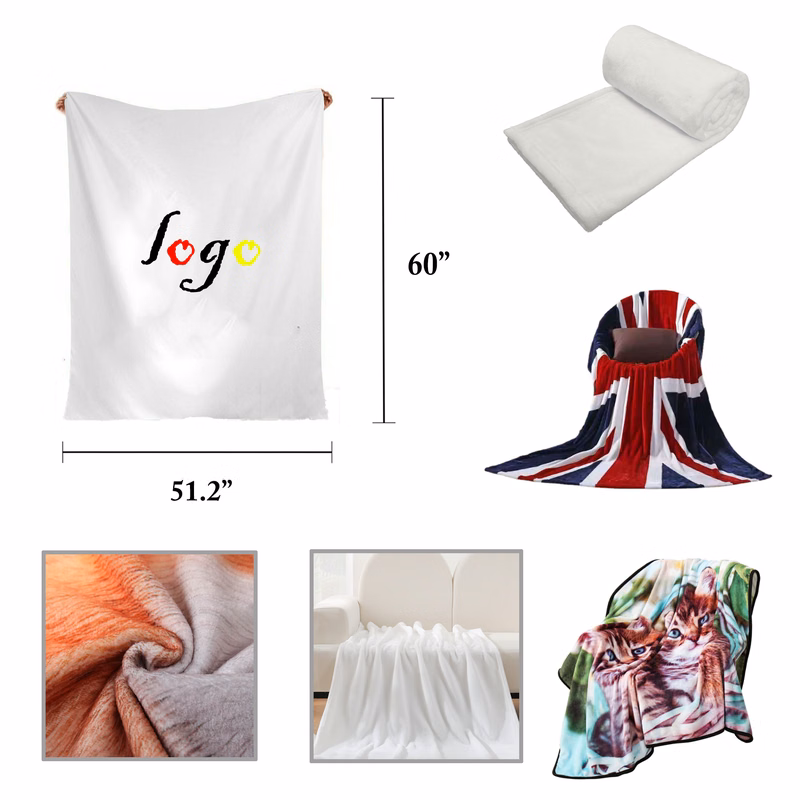 MOQ10 Luxury 280 GSM Fleece Flannel Plush Blanket