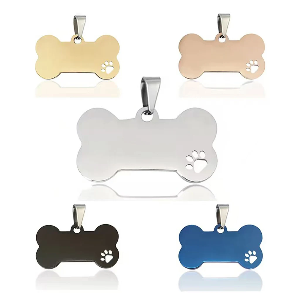 Laser Engraved Stainless Steel Dog ID Tag 1