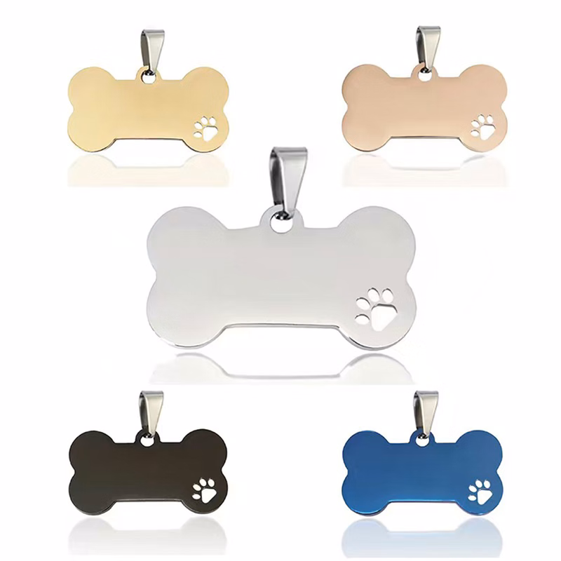 Laser Engraved Stainless Steel Dog ID Tag