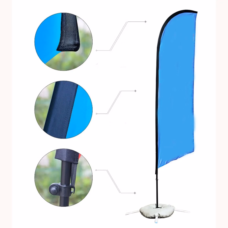11ft Fiberglass Beach Feather Flag Pole