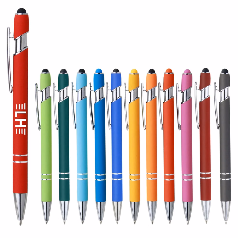 2 IN 1 Metal Touch Stylus Pen