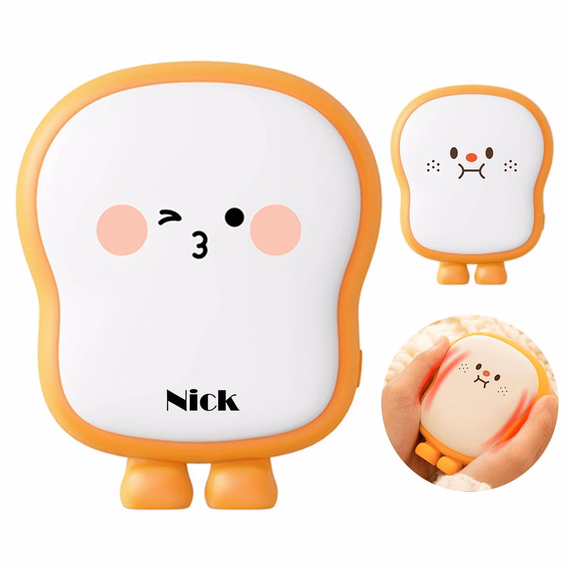 Silicone Hand Warmer Grip Rechargeable Cute Toast Styling