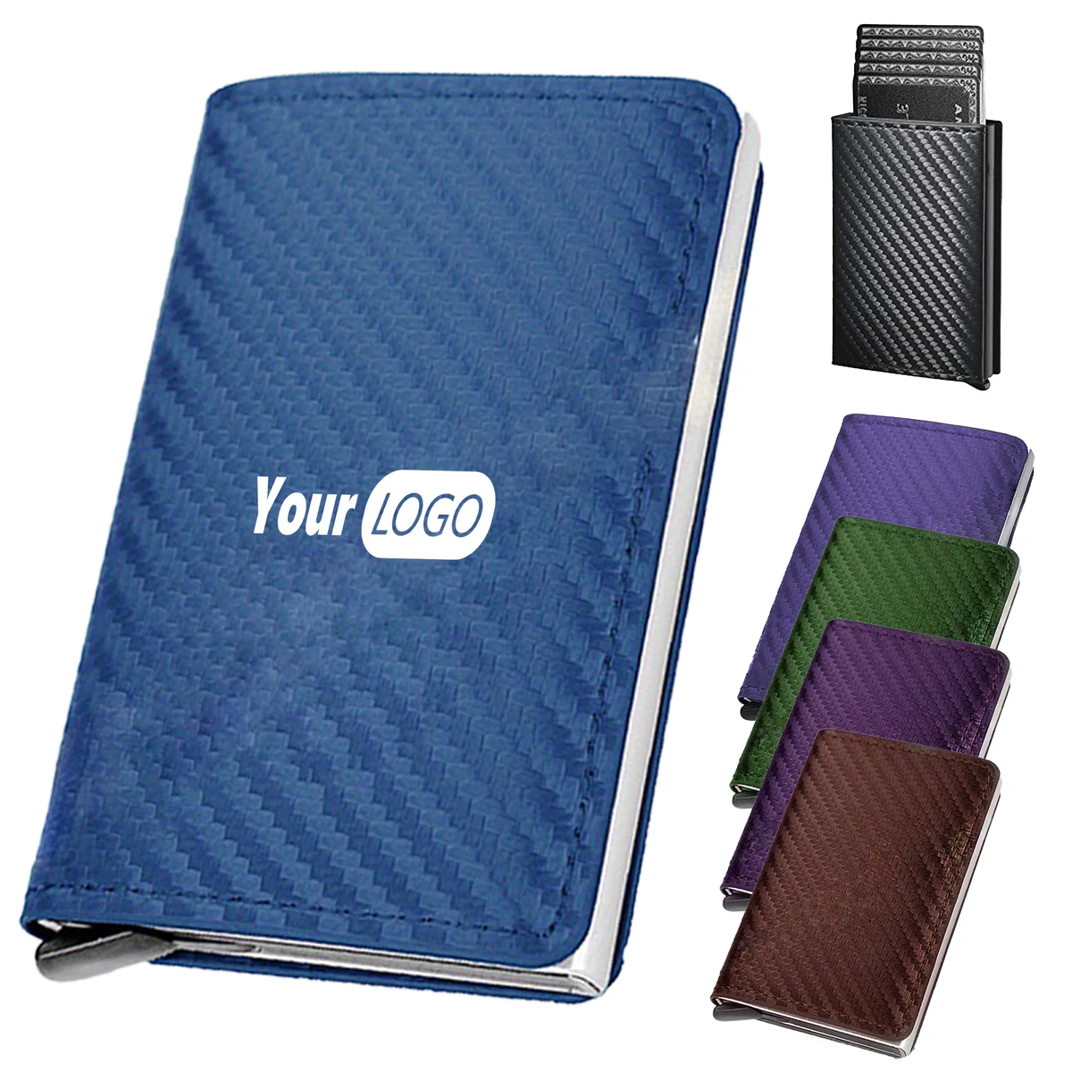 Polyurethane Anti Theft Rfid Anti Magnetic Brush Men'S Card Bag 1
