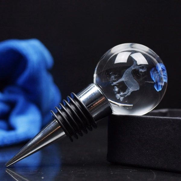 3D Crystal Circle Wine Stopper