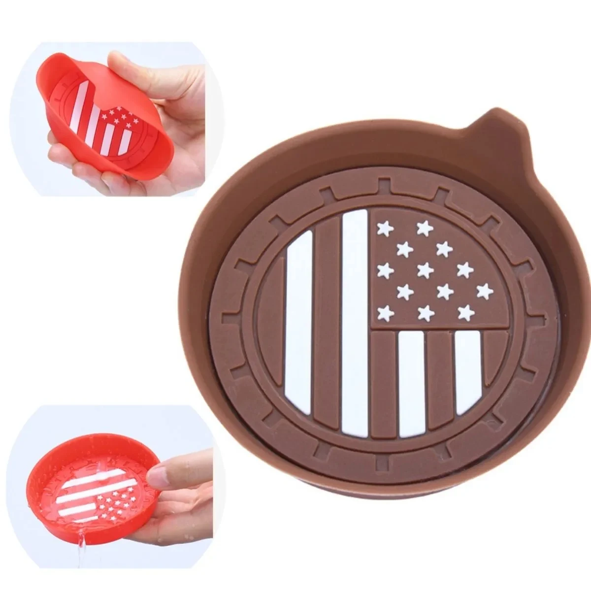 Anti-Slip Coaster Car Rubber Anti-Leakage Cup Holder 1