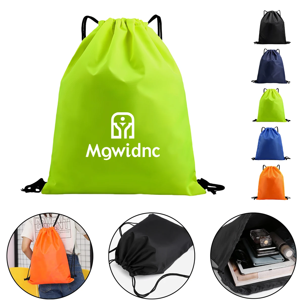 Oxford Drawstring Backpack - Water-Resistant 1