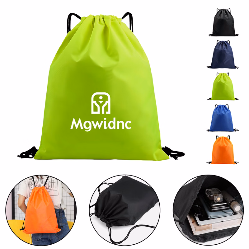 Oxford Drawstring Backpack - Water-Resistant
