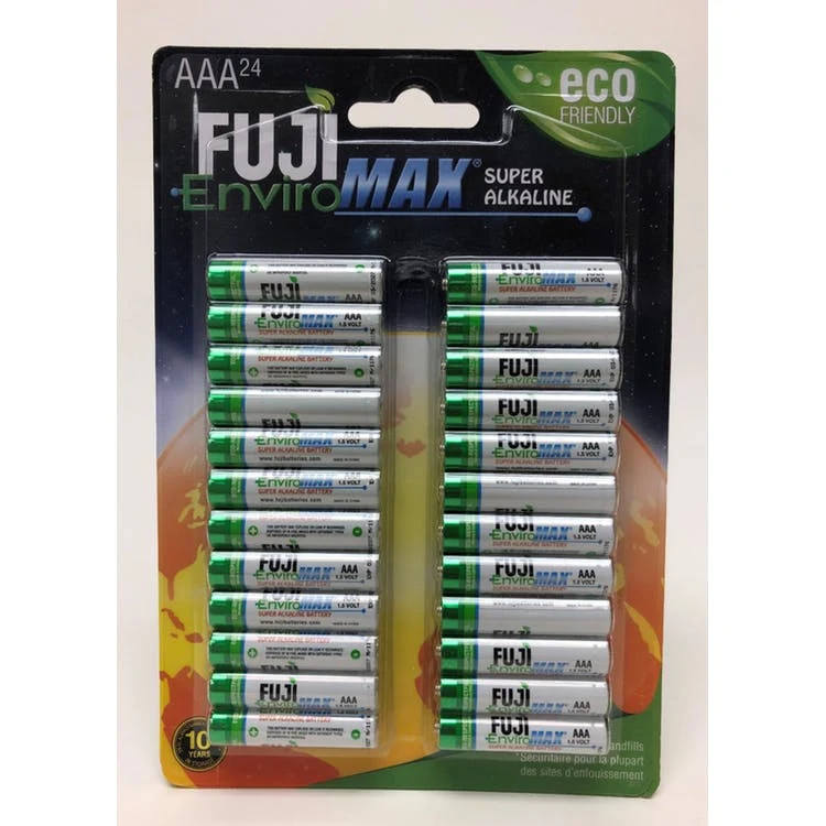 Fuji Enviromax Super Alkaline Batteries - AAA 24 Pack 1
