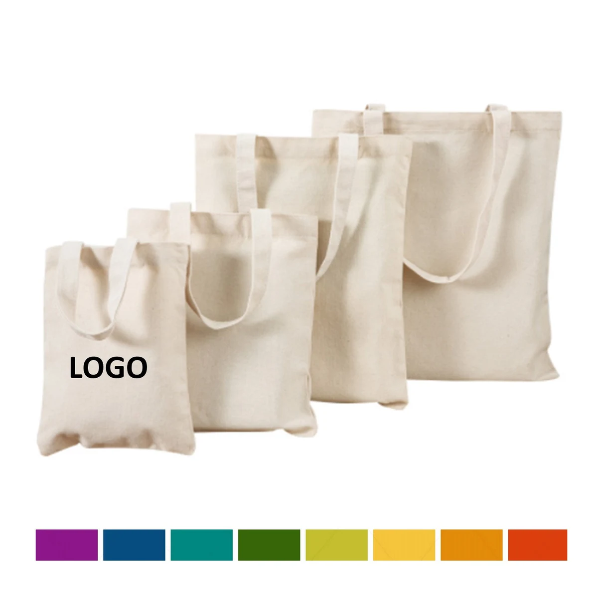 Organic Canvas Everyday Tote, custom tote bag with logo imprint 1