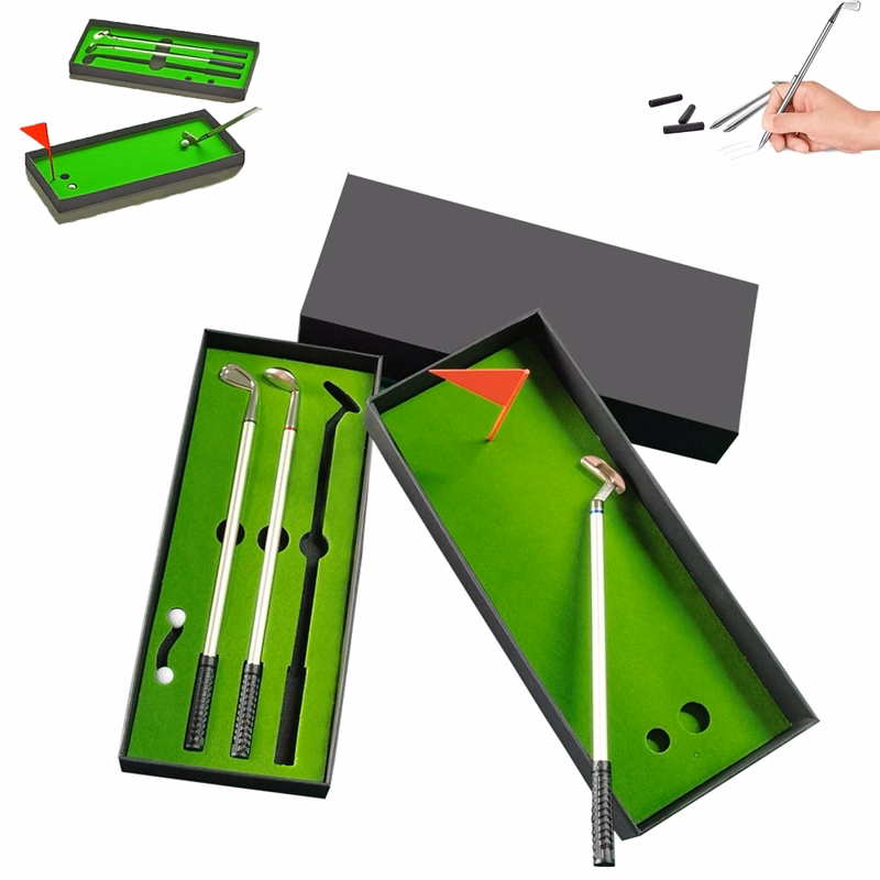 Mini Desktop Golf Ball Pen Gift Set