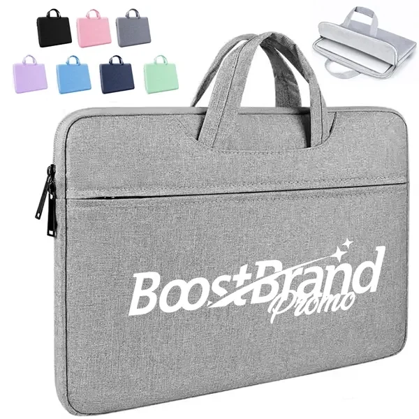 Custom 15 Inch Slim Laptop Sleeve with Integrated Carry Handles — Device Protection 1