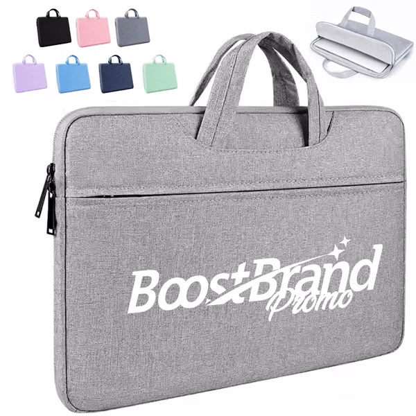 Custom 15 Inch Slim Laptop Sleeve with Integrated Carry Handles — Device Protection