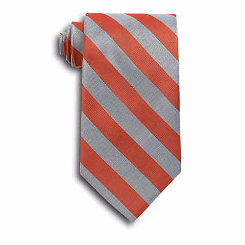 School Stripes Tie - Red/Gray
