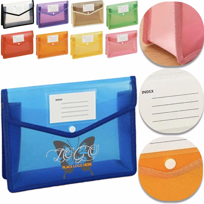 Transparent PP Snap Document Pouch