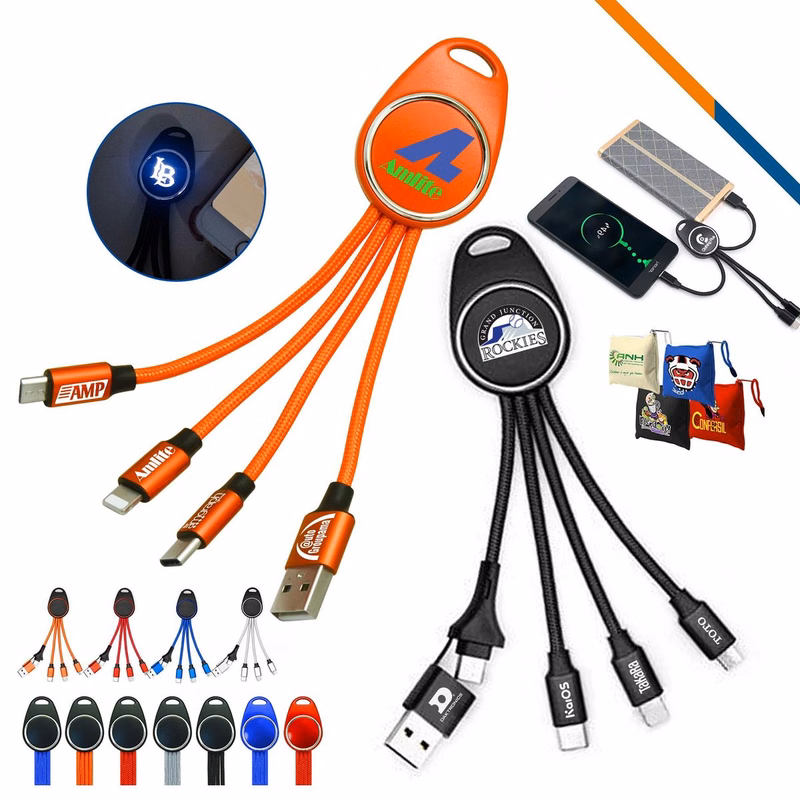 Hamilton Keychain Light Up Charging Cable