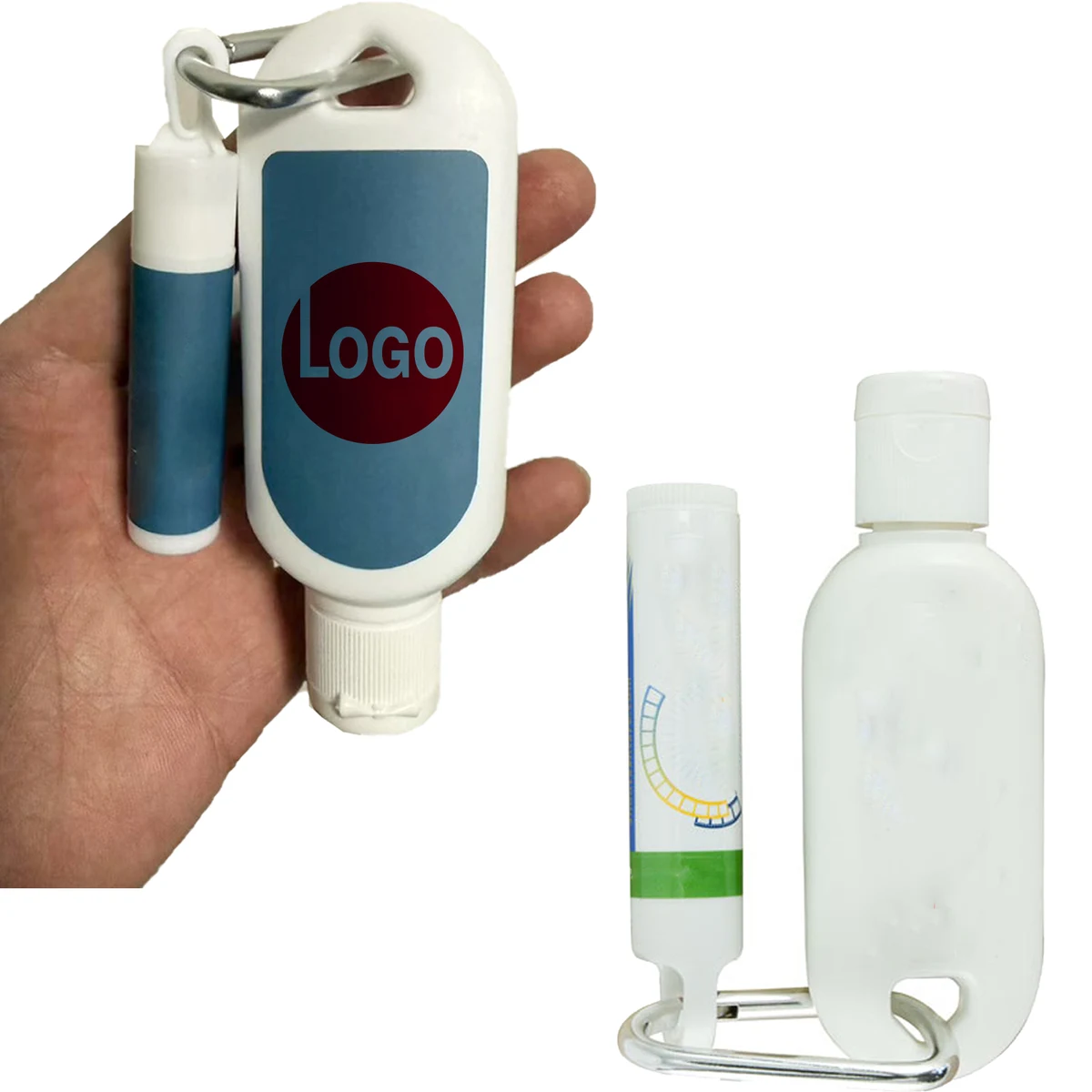 Outdoor Sun Care Kit with Lip Balm and Carabiner 1
