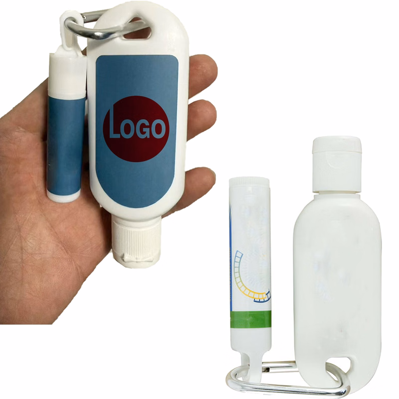 Outdoor Sun Care Kit with Lip Balm and Carabiner