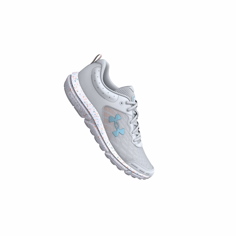 Women's UA Charged Assert 10 Wide (D) Paint Splatter Running Shoes 