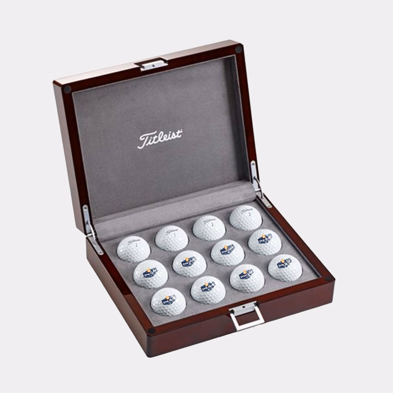 Titleist® 12 Pack Pro V1 Premium Wooden Golf Balls Gift Set