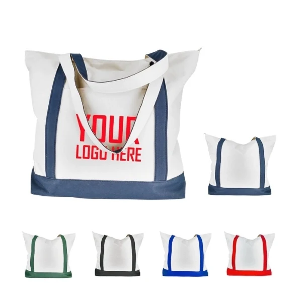 Full Color Canvas Carry-All Tote bag, custom tote bag with logo imprint 1